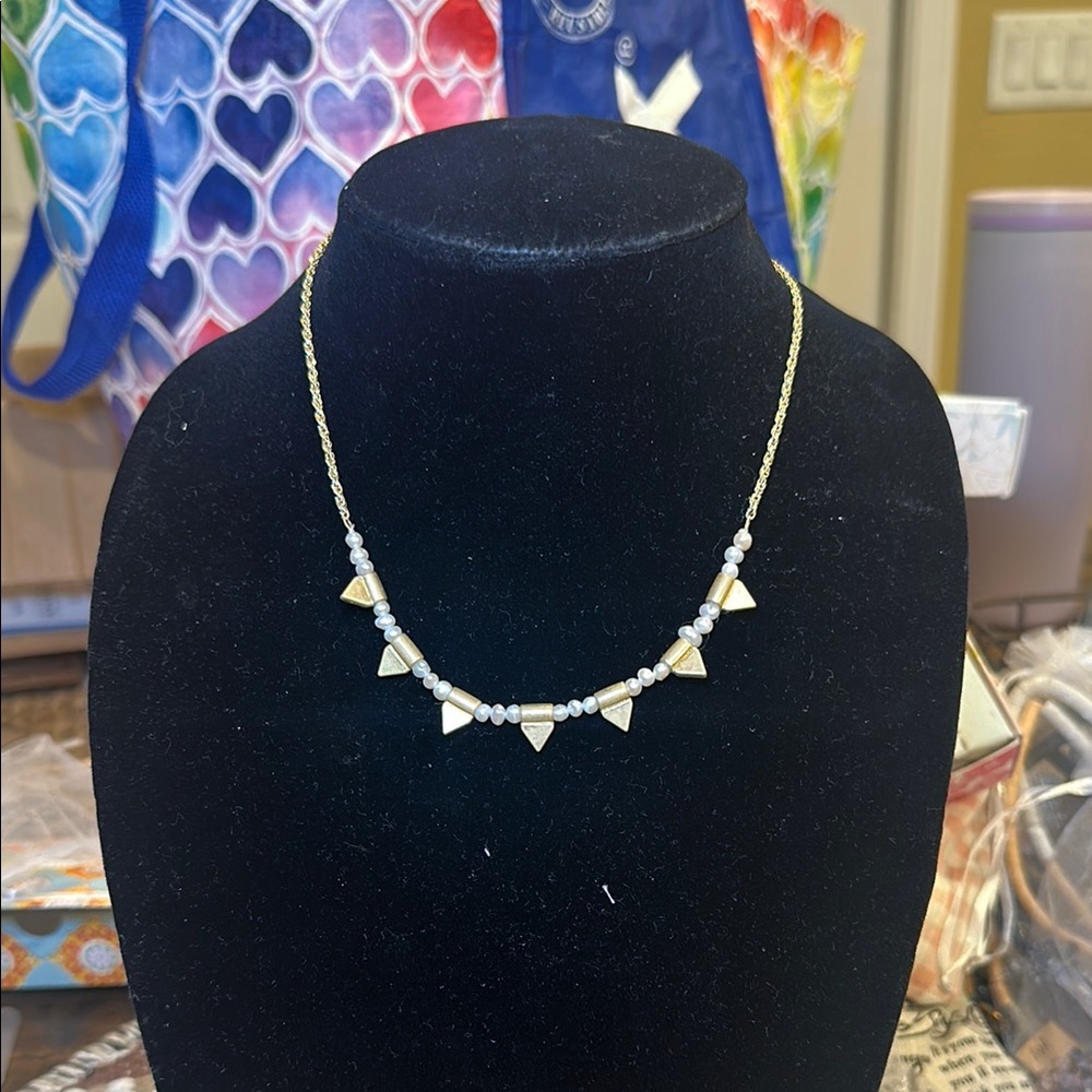 Elegant Gold and Silver Necklace